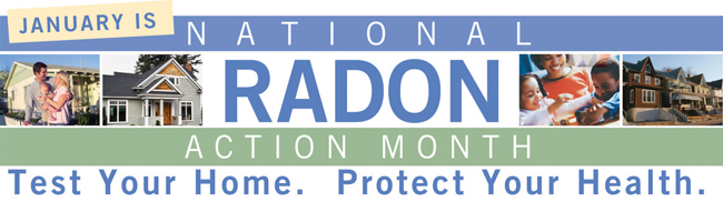 image: January is National Radon Action Month