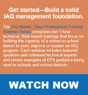 Get Started-Build a solid I A Q management foundation. Click here to watch the IAQ Master Class Professional Training Webinar Serioes webinars.
