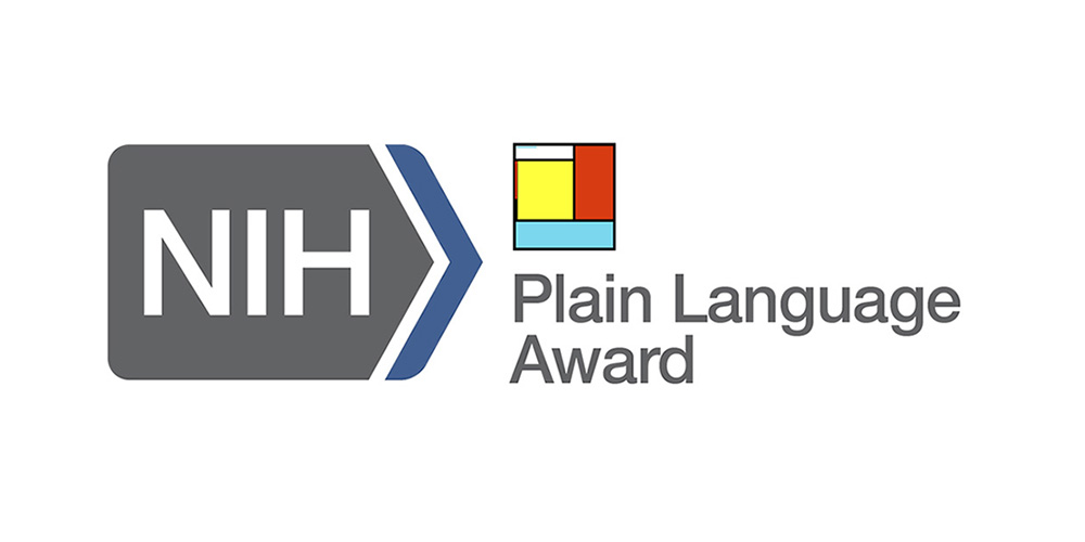 NIH Plain language Award